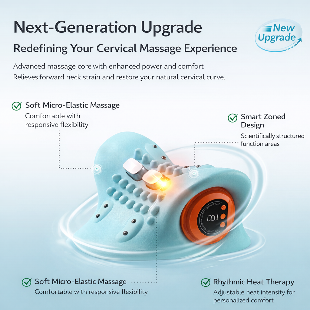 Milaniss™ Neck Therapy Device Deep Shiatsu Relief & Therapeutic Heat (Upgrade 2026)